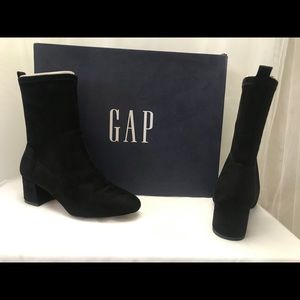 Soft suede sock bootie